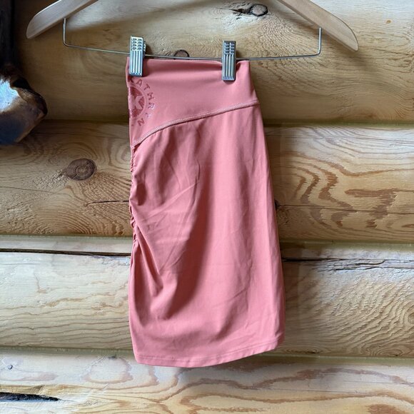 Gymshark x KKFit Crop Top Sports Bra Bike Short & Athletic Shorts in Terra Cotta - Picture 13 of 16